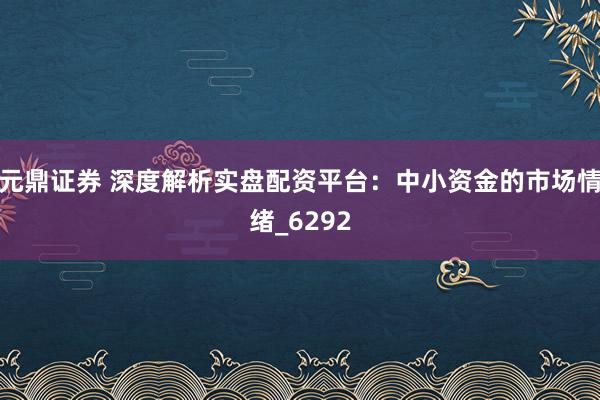 元鼎证券 深度解析实盘配资平台：中小资金的市场情绪_6292
