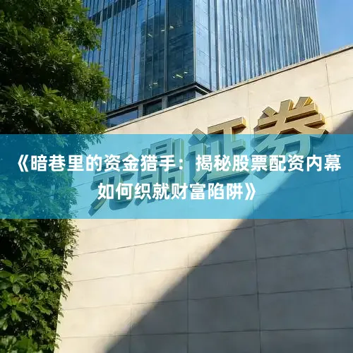 《暗巷里的资金猎手：揭秘股票配资内幕如何织就财富陷阱》
