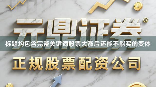 标题均包含完整关键词股票大涨后还能不能买的变体