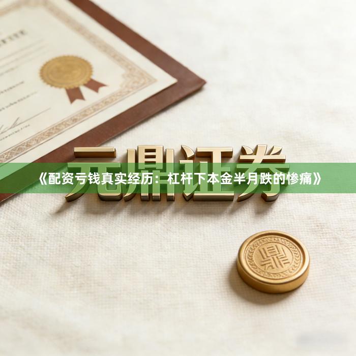 《配资亏钱真实经历：杠杆下本金半月跌的惨痛》