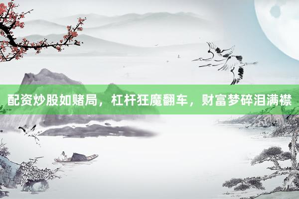 配资炒股如赌局，杠杆狂魔翻车，财富梦碎泪满襟