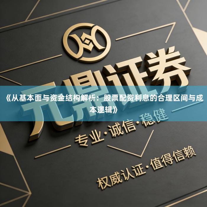 《从基本面与资金结构解析：股票配资利息的合理区间与成本逻辑》