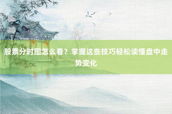 股票分时图怎么看？掌握这些技巧轻松读懂盘中走势变化